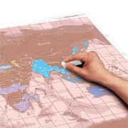 Luckies of London Scratch Map Rose Gold Travel Edition Luckies of London Scratch Map Rose Gold Travel Edition