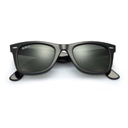RayBan RB2140 901/58 Unisex Wayfarer Gunmetal Polarized Lens Sunglasses