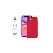 Cygnett Skin Soft Feel Case [Soft Touch, Flexible Shell, Slim and Lightweight, Works with Wireless Chargers, Raised Camera Bezel] for iPhone 11 - Ruby
