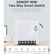 Sonoff DIY MINIR2 Wi-Fi 10A 2 Way Smart Switch Control Support APP and LAN Smart Timer Module White Sonoff DIY MINIR2 Wi-Fi 10A 2 Way Smart Switch Control Support APP and LAN Smart Timer Module White