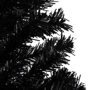 vidaXL Artificial Christmas Tree with Stand Black 120 cm PVC vidaXL Artificial Christmas Tree with Stand Black 120 cm PVC