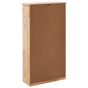 vidaXL Shoe Storage Cabinet 55x20x104 cm Solid Walnut Wood vidaXL Shoe Storage Cabinet 55x20x104 cm Solid Walnut Wood