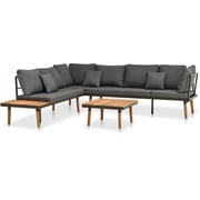 Vidaxl 4 Piece Garden Lounge Set With Cushions Solid Acacia Wood Vidaxl 4 Piece Garden Lounge Set With Cushions Solid Acacia Wood