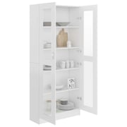 vidaXL Vitrine Cabinet White 82.5x30.5x185.5 cm Engineered Wood vidaXL Vitrine Cabinet White 82.5x30.5x185.5 cm Engineered Wood