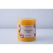 Premier Coconut Bay Pillar Candle Yellow D7xh8cm