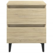 Vidaxl Bed Cabinets 2 Pcs Sonoma Oak 40x35x50 Cm Chipboard Vidaxl Bed Cabinets 2 Pcs Sonoma Oak 40x35x50 Cm Chipboard