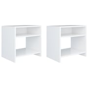vidaXL Bedside Cabinets 2 pcs White 40x30x40 cm Engineered Wood vidaXL Bedside Cabinets 2 pcs White 40x30x40 cm Engineered Wood