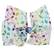 Jojo Siwa Large Cheer Hair Bow - Paint Splatter White Jojo Siwa Large Cheer Hair Bow - Paint Splatter White