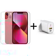 Smart Screen Protector and Case Clear iPhone 13 Mini + White Charger Smart Screen Protector and Case Clear iPhone 13 Mini + White Charger