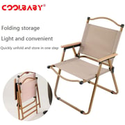 COOLBABY Outdoor Folding Chair Black Medium ZRW-ZDY02-SRK