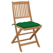 vidaXL Folding Garden Chairs 6 pcs with Cushions Solid Acacia Wood vidaXL Folding Garden Chairs 6 pcs with Cushions Solid Acacia Wood