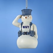 Kurt Adler U.S. Navy Snowman Saluting In Gear Christmas Ornament Kurt Adler U.S. Navy Snowman Saluting In Gear Christmas Ornament