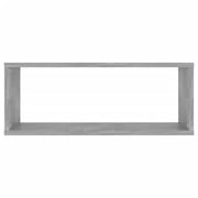 Vidaxl Wall Cube Shelf 2 Pcs Concrete Grey 60x15x23 Cm Engineered Wood Vidaxl Wall Cube Shelf 2 Pcs Concrete Grey 60x15x23 Cm Engineered Wood