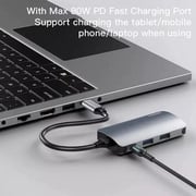 Yesido HB15 6-in-1 USB-C Multifunctional Type Hub Silver Yesido HB15 6-in-1 USB-C Multifunctional Type Hub Silver