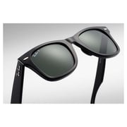 RayBan RB2140 901/58 Unisex Wayfarer Gunmetal Polarized Lens Sunglasses