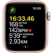 Apple Watch SE GPS+Cellular 44mm Gold Aluminium Case Maize/White Sport Loop - Middle East Version Apple Watch SE GPS+Cellular 44mm Gold Aluminium Case Maize/White Sport Loop - Middle East Version