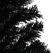 vidaXL Artificial Christmas Tree with Stand Black 180 cm PVC vidaXL Artificial Christmas Tree with Stand Black 180 cm PVC