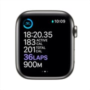 Apple Watch Series 6 GPS+Cellular 44mm Graphite Stainless Steel Case with Graphite Milanese Loop