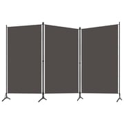 Vidaxl 3-panel Room Divider Anthracite 260x180 Cm Vidaxl 3-panel Room Divider Anthracite 260x180 Cm