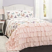 Lush Decor Flutter Butterfly 3-Piece Set Cute Quilted Bedspread (Full/Queen) Lush Decor Flutter Butterfly 3-Piece Set Cute Quilted Bedspread (Full/Queen)
