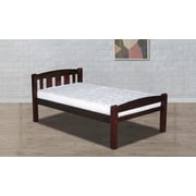 Solid Wood Single Bed with Mattress Brown