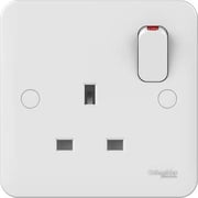 Schneider Electric Lisse Uk Standard Switch Socket White, 1 Gang 13a 8686 Mm, Bs 1363-2 Standard
