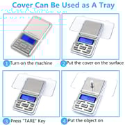 Lavish Digital Pocket Scales Gram Food Scale Capacity 500g Kitchen Portable Scale Small Mini Cooking Scale