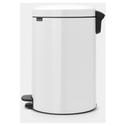 Brabantia Pedal Bin NewIcon 20Litre With Metal Inner Bucket White