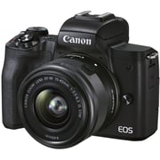 Canon EOS M50 Mark II Mirrorless Digital Camera Black with EF-M 15-45mm Lens + CP1300 + RP108