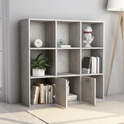 Vidaxl Book Cabinet Concrete Grey 98x30x98 Cm Engineered Wood Vidaxl Book Cabinet Concrete Grey 98x30x98 Cm Engineered Wood