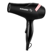 Sonashi Portable Travel Hair Dryer & Straightener Set (black-peach) Sbs-600 Sonashi Portable Travel Hair Dryer & Straightener Set (black-peach) Sbs-600