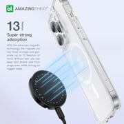 Amazing Thing Minimal MAG Drop Proof designed for iPhone 14 PRO compatible with MagSafe case cover - Clear