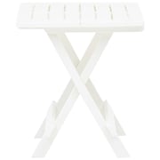 vidaXL Folding Garden Table White 45x43x50 cm Plastic
