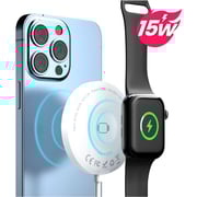 Glassology Magnetic Wireless Charger White Glassology Magnetic Wireless Charger White