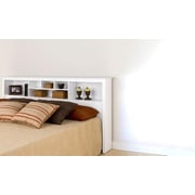 Book Case Classic Bed Frame King Bed with Mattress White