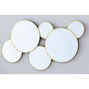 Multi Mirror Wall Decor Round Gold 55x32cm Multi Mirror Wall Decor Round Gold 55x32cm