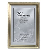 Lawrence Frames Antique Brass 4X6 Picture Frame - Bead Border Design Lawrence Frames Antique Brass 4X6 Picture Frame - Bead Border Design