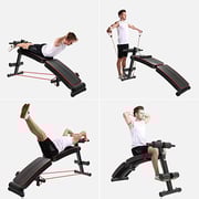 H Pro Multifunction Sit Up Bench Ab Bench, Adjustable Decline Ab Workout Bench-folding Design With Adjustable Positions, For Abdominal Muscles Exercise- Hm7771 H Pro Multifunction Sit Up Bench Ab Bench, Adjustable Decline Ab Workout Bench-folding Design With Adjustable Positions, For Abdominal Muscles Exercise- Hm7771