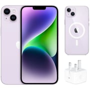 Apple iPhone 14 Plus 128GB Purple Pre-order + Clear Case + Power Adapter Apple iPhone 14 Plus 128GB Purple Pre-order + Clear Case + Power Adapter