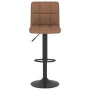 Vidaxl Bar Stools 2 Pcs Brown Fabric Vidaxl Bar Stools 2 Pcs Brown Fabric
