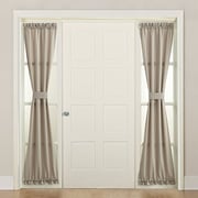 Sun Zero 50220 Barrow Front Door Sidelight Curtain Panel With Tie Back, 26 Sun Zero 50220 Barrow Front Door Sidelight Curtain Panel With Tie Back, 26