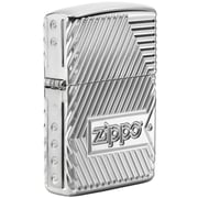 Zippo Classic Lighter 29672 167 Luxury Zippo Bolts 360 Multicut Highlights Design With Zippo Flame Adorns The Side High Polish | Chrome Zippo Classic Lighter 29672 167 Luxury Zippo Bolts 360 Multicut Highlights Design With Zippo Flame Adorns The Side High Polish | Chrome
