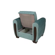 Pan Emirates Merione Single Seater Sofa Bed With Storage Light Green
