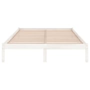 Vidaxl Bed Frame White Solid Pinewood 150x200 Cm 5ft King Size Vidaxl Bed Frame White Solid Pinewood 150x200 Cm 5ft King Size