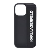 Karl Lagerfeld Pu Leather Case With Elastic Band Strap For Iphone 13 Pro Max Black Karl Lagerfeld Pu Leather Case With Elastic Band Strap For Iphone 13 Pro Max Black