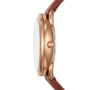 Fossil ES4420 Tailor Three-Hand Terracotta Leather Watch Fossil ES4420 Tailor Three-Hand Terracotta Leather Watch