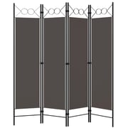 Vidaxl 4-panel Room Divider Anthracite 160x180 Cm Vidaxl 4-panel Room Divider Anthracite 160x180 Cm