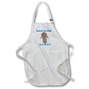 3Drose Talk To The Hamsa. Popular Jewish Saying. Israel. Jerusalem. - Full Length Apron, 22 By 30-Inch, Black, With Pockets (Apr_218146_4) 3Drose Talk To The Hamsa. Popular Jewish Saying. Israel. Jerusalem. - Full Length Apron, 22 By 30-Inch, Black, With Pockets (Apr_218146_4)
