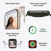 Apple Watch Series 7 GPS, 41mm Midnight Aluminium Case with Midnight Sport Band Apple Watch Series 7 GPS, 41mm Midnight Aluminium Case with Midnight Sport Band