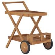 vidaXL Tea Trolley Solid Teak Wood vidaXL Tea Trolley Solid Teak Wood